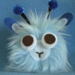 Blue Floofie, created by Maddy Mathis